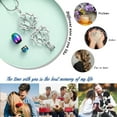 thumbnail image 4 of Lotus Flower Urn Necklace for Women Men Ashes Stainless Steel Cremation Jewelry Memorial Keepsake Gifts for Ash Holder, 4 of 7