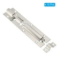 thumbnail image 3 of Unique Bargains Door Barrel Bolt Latch 6 Inch, 10 Pack Stainless Steel Security Latch Sliding Bolt, 3 of 5