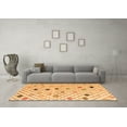 thumbnail image 3 of Ahgly Company Indoor Square Solid Orange Modern Area Rugs, 7' Square, 3 of 4