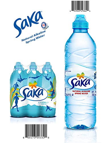 SAKA Natural Alkaline Water ( 0.5LT, 16.9Oz -Sports cap ...