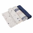 thumbnail image 4 of Baby's First by Nemcor Lot de 3 couvertures en mousseline de coton, 4 of 4