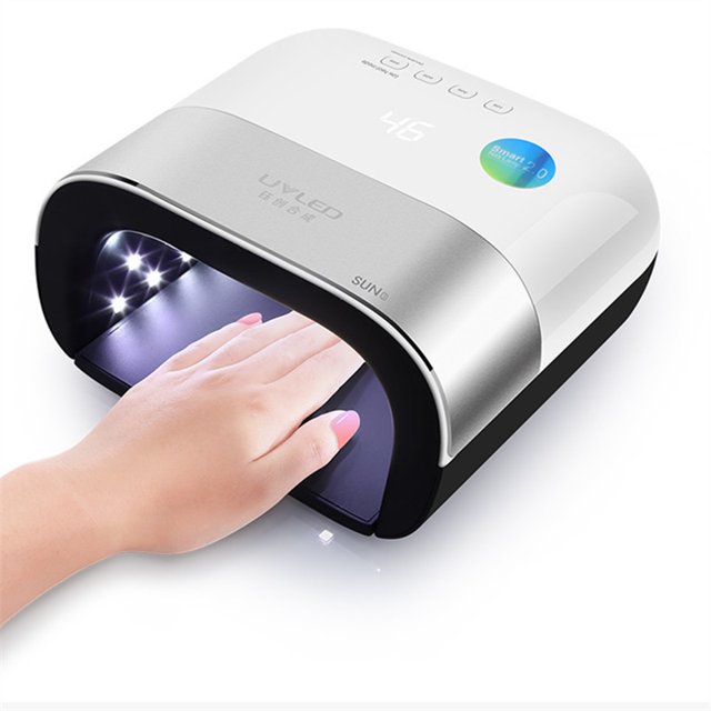 Lámpara LED UV para uñas profesional, secador LED/máquina de luz de curado de esmalte de uñas de gel UV, con sensor automático y pantalla LCD para el hogar y el salón