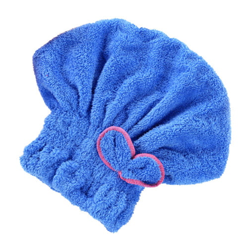 Bowknot Water Absorbent Quick Hair Dry Cap Bathing Hat Tool Drying Head Towel 
