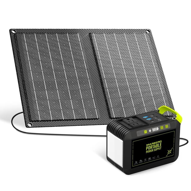 Generador Solar MARBERO 88Wh con panel portátil de 21W 110V