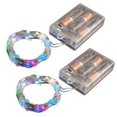 thumbnail image 1 of JH Specialties 67502 Battery Operated LED Waterproof Mini String Lights With Timer Multi Color, Set of 2, 1 of 1