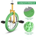 thumbnail image 4 of Yescom 16 Inch Wheel Outdoor Unicycle Balance Training for Adults Teenagers Kids, Yellow & Green, 4 of 8