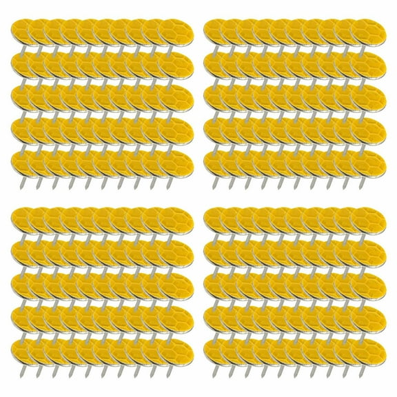 Todaioua 100 Pack Reflective Tacks Trail Marking Tacks Glow Tacks Reflective Trail Markers Hunting Reflector Tacks Mark Trail Reflective Thumb Tacks for Hunting Hiking Camping Tree Stand H