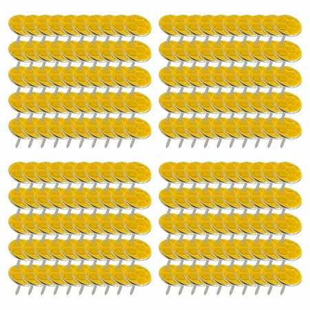 Quinlirra Clearance 100 Pack Reflective Tacks Trail Marking Tacks Glow Tacks Reflective Trail Markers Hunting Reflector Tacks Mark Trail Reflective Thumb Tacks for Hunting Hiking Camping Tree Stand H