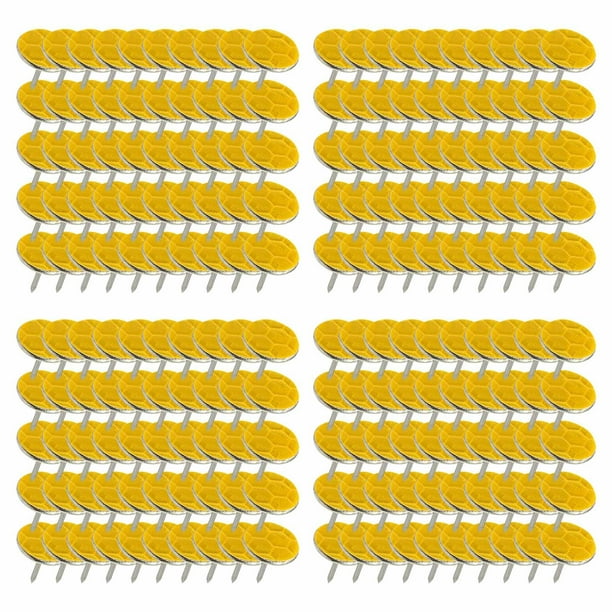 Outdoor Reflective Flat Head Nails At Night Multi-specification Five-color Optional Round Nails Fixed By Field Night Marks
