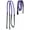 Black Purple, variant on 54" Horse English Black Leather Rubber Grip Schooling TRAINING Reins 805LR23OR
