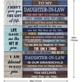 thumbnail image 3 of Daughter in Law Gifts Blanket 60"x50", Gifts for Daughter in Law, Daughter in Law Birthday Gifts from Mother in Law, Best Birthday Gifts for Daughter in Law, Future Daughter-in-Law Gifts Ideas, 3 of 6