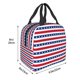 thumbnail image 3 of Balery American Patriotic Stars And Stripes Bolsa de Almuerzo Aislada – Caja de Almuerzo con Papel de Aluminio Grueso, Mantiene la Comida Fresca por 4 Horas, 3 of 8