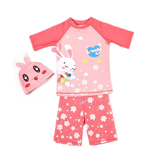 PENGXIANG T-shirts à Manches Courtes pour Tout-Petits + Short Imprimé Animal + Chapeau