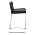 thumbnail image 2 of Sunpan Architect 25.5" Contemporary Faux Leather Counter Stool in Black, 2 of 3