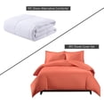 thumbnail image 2 of Sheetsnthings Viscose from Bamboo Duvet Bedding Set-Medium Weight Down Alternative Comforter (Duvet Insert with Duvet Cover and 2-Shams) King/California King, Solid Coral, 2 of 2