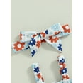 thumbnail image 6 of Blotona Baby Girls 4th of July Jumpsuits Flower Print Ruched Sleeveless Sling Bodysuits 6 12 18 24 Months Infant Girl Summer Romper Independence Day Clothes for Newborn, 6 of 8