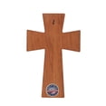 thumbnail image 2 of LifeSong Milestones Engraved Inspirational Wood Wall Cross Décor - Every Family Has A Story(Cherry 7x11), 2 of 3
