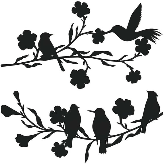 MKLZ Birds and Tree Metal Wall Art, Home Decor for Living Room, Bedroom