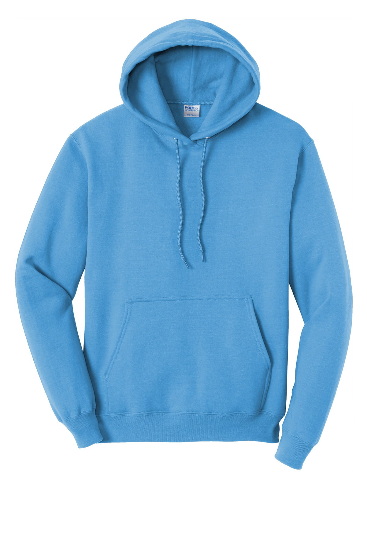 Port & Company Core Fleece Pullover Hooded Sweatshirt-3XL (Aquatic Blue)