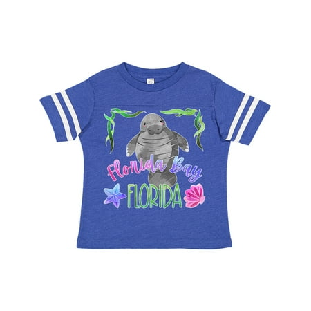 

Inktastic Florida Bay Florida Cute Swimming Manatee Gift Toddler Boy or Toddler Girl T-Shirt