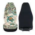 thumbnail image 5 of Jeiento Sea Turtle Car Seat Covers for Front Seat Breathable Car Seat Cover Protection Boho Flower Interior Auto Accessories Universal Fit for Most Cars SUV, Easy to Install, 5 of 7