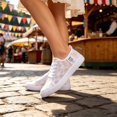 thumbnail image 2 of Elegant Knit Mesh Lace Up Flat Shoes for Casual Autumn Breathable Everyday Sneakers Women Comfortable Walking Outdoor Lightweight Flexible Sole, 2 of 8