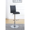 thumbnail image 2 of Coaster Modern White Adjustable Bar Stool-Color:White,Finish:Chrome,Quantity:1,Style:Modern, 2 of 2
