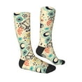 thumbnail image 3 of Balery Rockets Printed Novelty Socks Men's Women's Crew Socks Sports Socks Knee High Socks Cotton Socks Quirky and Cool Socks, 3 of 9