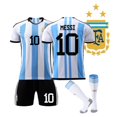 thumbnail image 3 of Samsung Campeón Argentina Local No. 10 Messi No. 11 Di María Jersey 2223 Copa Mundial Fútbol Entrenamiento, 3 of 5