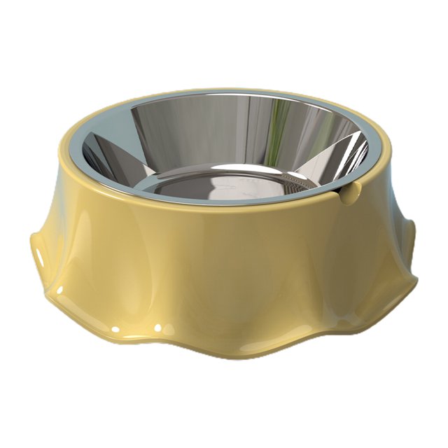 CSChome Bol pour Animaux Bol Alimentaire en Acier Inoxydable Alimentation Teddy Boisson Séparé Double Alimentation