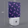 thumbnail image 2 of Balery Eggplant Pattern LED Night Light with Automatic Sensor Plug in Night Light with Dusk-to-Dawn Light Sensor LED Nightlight 0.5W-US, 2 of 7