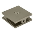 thumbnail image 5 of CRL SCU4BN Brushed Nickel Square Style Hole-in-Glass Fixed Panel U-Clamp, 5 of 5