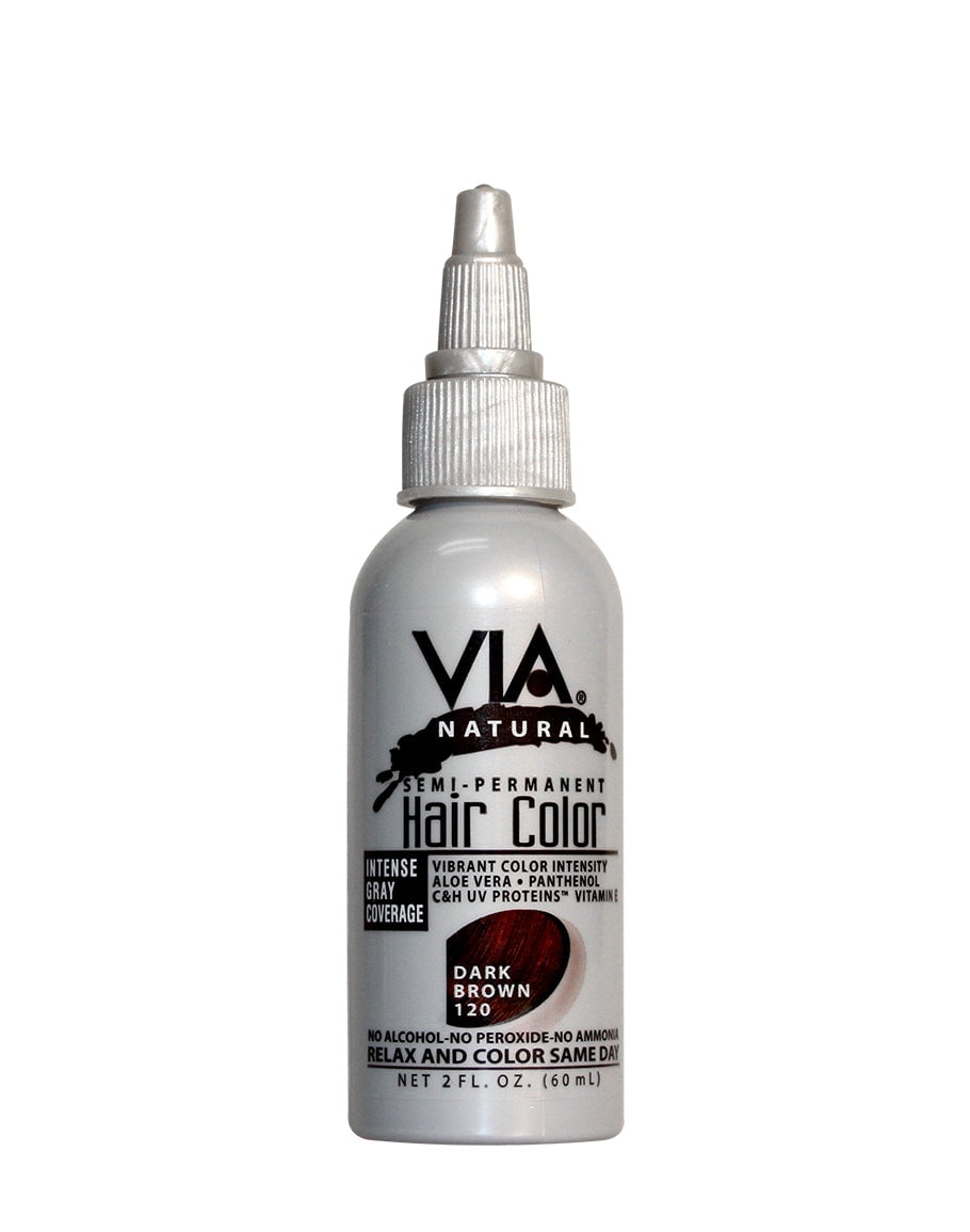 VIA Natural SemiPermanent Hair Color DARK BROWN 120