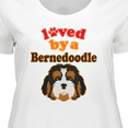 thumbnail image 4 of Inktastic Bernedoodle Dog Lover Women's Plus Size T-Shirt, 4 of 5