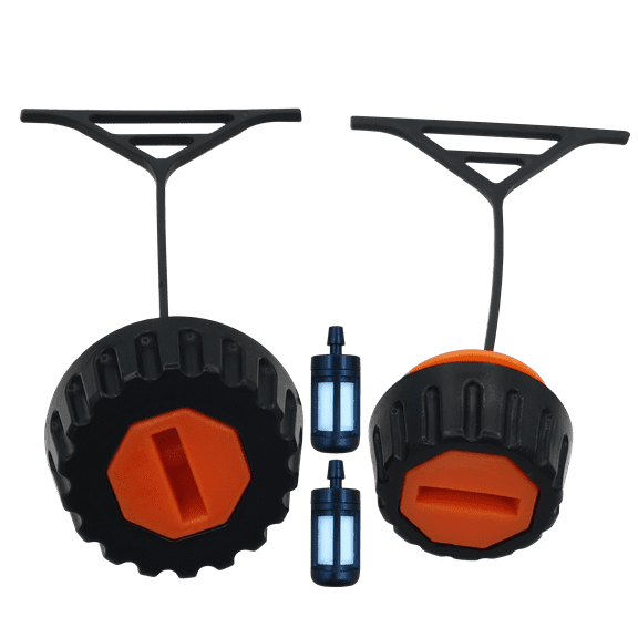 Fuel Gas Cap Oil Cap for Stihl Chainsaw 020 020T 021 023 024 025 026 028 034 034S 036 038 048 Fuel Tank Cap with Fuel Filter, 2 Pack