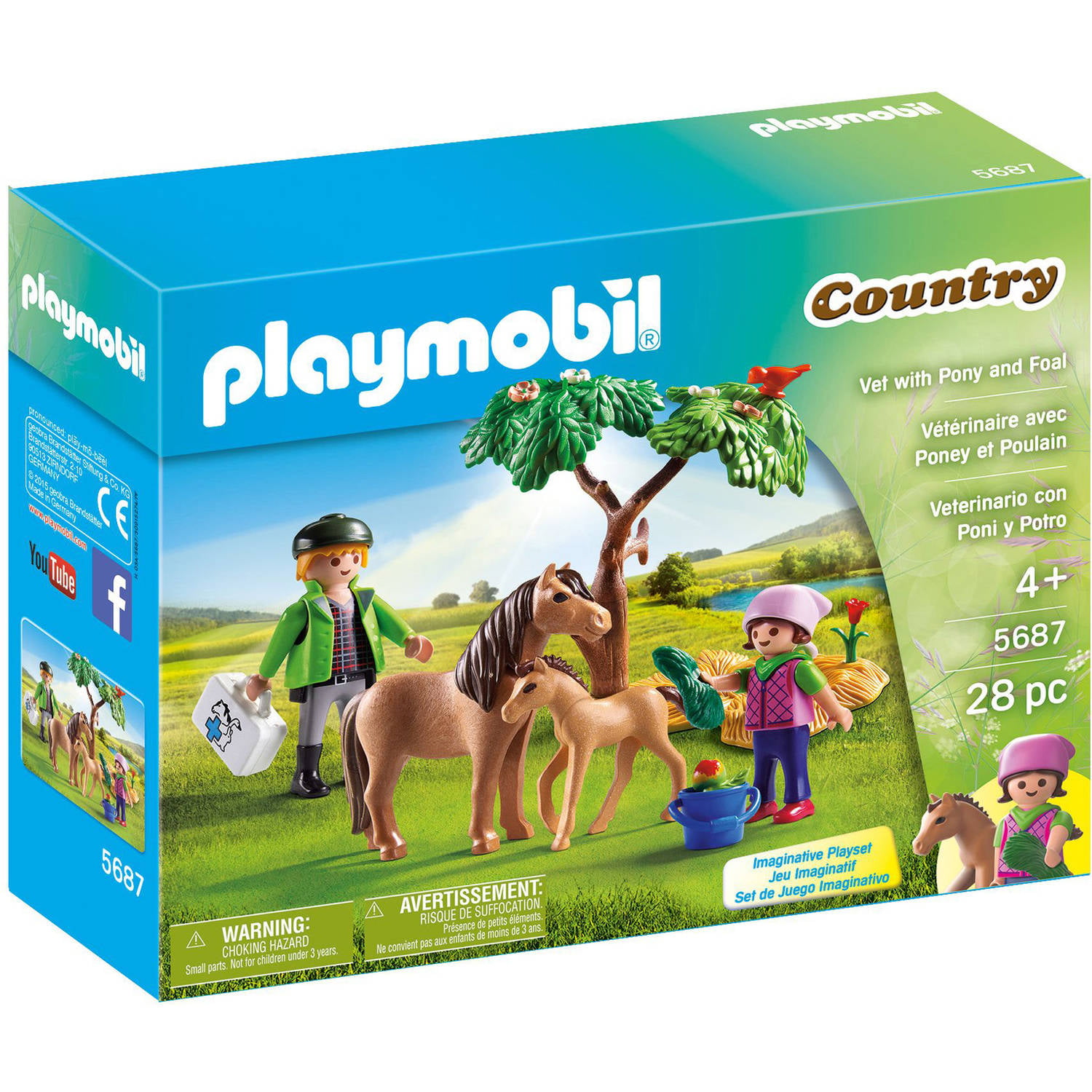 Playmobil #5687 Vet with Pony and Foal New Factory Sealed
