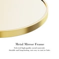 thumbnail image 7 of JIOABL 20 Inch Round Mirror, Metal Frame Wall Mirror for Entryway, Bathroom, Vanity, Living Room, Modern Circular Mirro, Gold, 7 of 7