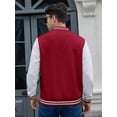 thumbnail image 7 of Colsmile Mens Varsity Jacket Lightweight Outerwear Jacket Causal Waffle Letterman Bomber Jackets Baseball Coat, 7 of 7