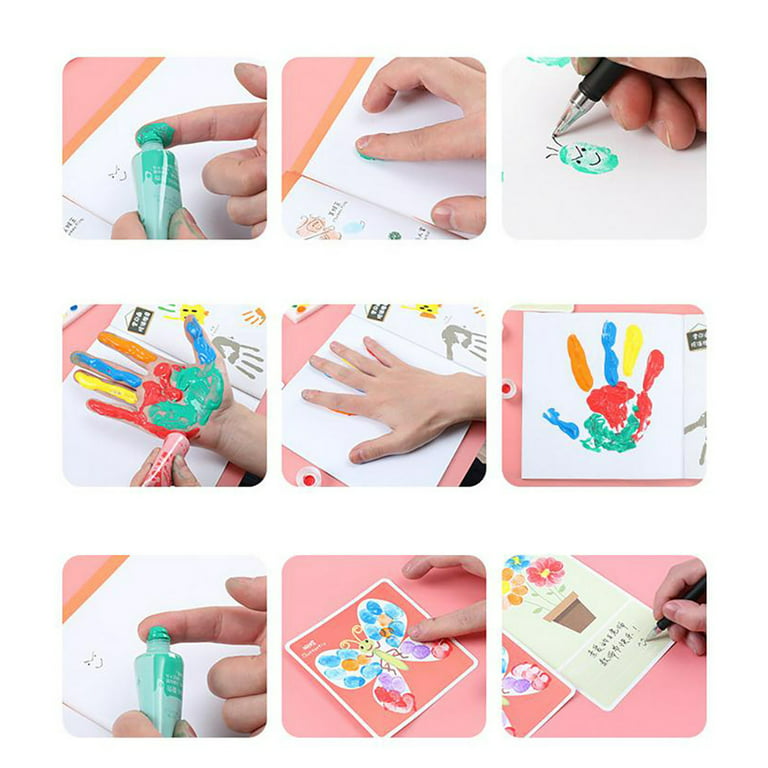 CLZOUD Art Supplies for Teens Kids Beginners Washable Children's Finger  Paints Graffiti Painting 6 Colors Art Set 180ML Multi-Color 