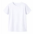 thumbnail image 4 of HILEELANG 4-13 Little/Big Boys White/Navy/Gray Everyday Basics 100% Cotton 3-Pack Short Sleeve T-Shirt, Size 10-11, 4 of 13