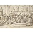 thumbnail image 2 of Vincenzo Camuccini 24x18 Gold Ornate Framed and Double Matted Museum Art Print Titled - Assassination of Julius Caesar (1793-96), 2 of 4