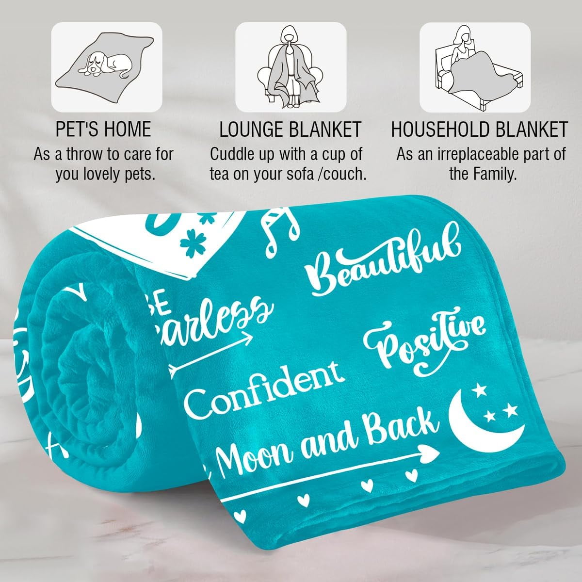 Daughter Gifts from Mom Dad - to My Daughter, Blanket for Daughter - Christmas, Xmas Birthday, Graduation Gifts for Daughter - Best Gift Ideas for Daughter Throw Blanket