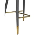 thumbnail image 4 of Meridian Furniture Destiny Grey Vegan Leather Stool, 4 of 6