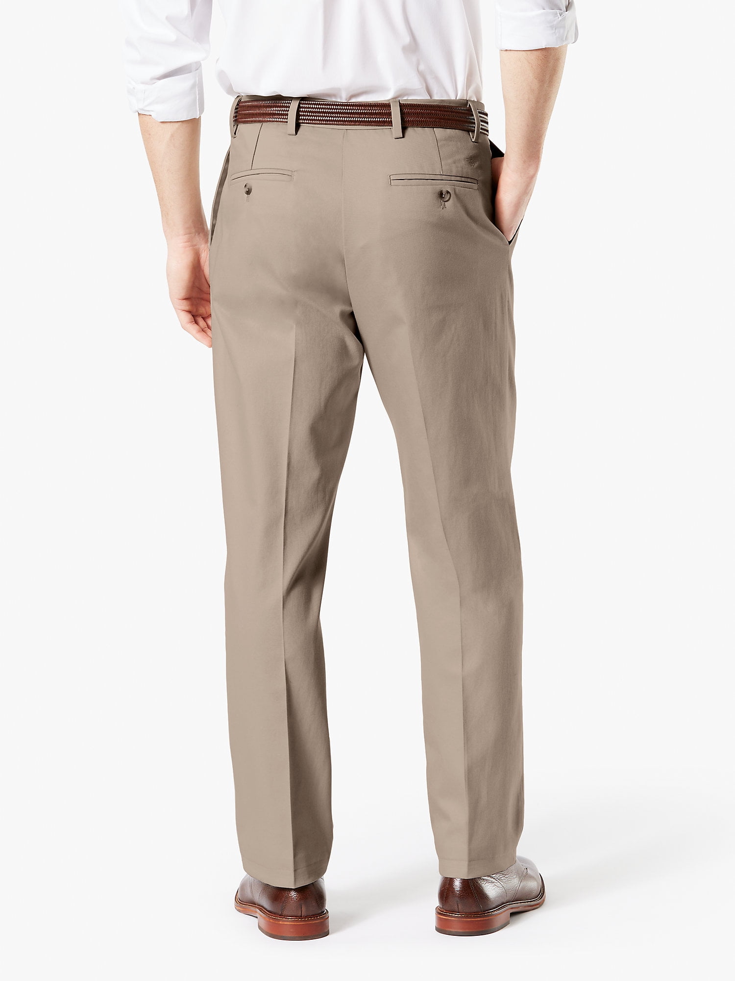 パンツ dockers 2 tucks dress cotton trousers Dockers Men's Pleated Classic Fit Signature Khaki Lux Cotton