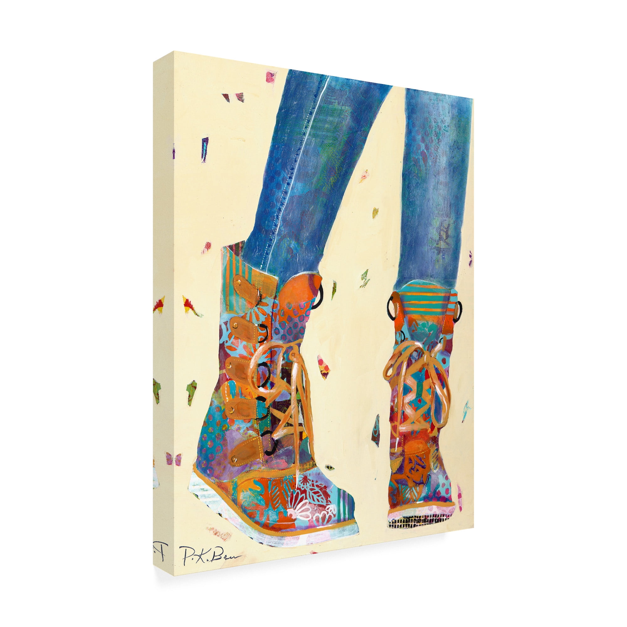 Trademark Fine Art 'Hiking Boots' Canvas Art by Pamela K. Beer