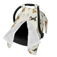 thumbnail image 2 of Honeii Dogs Funny Pets print 2-in-1 baby car seat canopy doubles as a nursing cover, fitting both genders & measuring 39x27.5in, 2 of 7