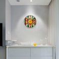 thumbnail image 5 of Yayeee Wall Clock Battery Operated 11.9" Silent Quartz Non-Ticking for Living Room Decor, Geometric Sun, 5 of 8