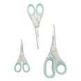 thumbnail image 5 of Westcott Carbo Titanium Non-Stick Scissors, 8", 7", 5", for Craft, White/Blue, 3-Pack, 5 of 14