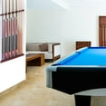 thumbnail image 4 of GSE Games & Sports Expert 6/8/12 Wall Mounted Billiard Cue Rack. Pool Cue Stick Rack with Screw Fitting for Game Room, Home, Bar - 12 Cue Mahogany, 4 of 8