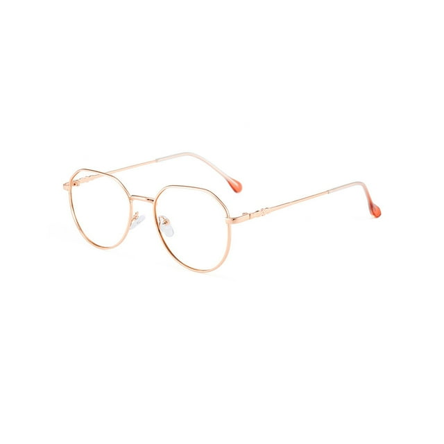 Guardurnaity Gafas de sol redondas anti-azules a la moda, gafas de sol, lentes transparentes clásicas, montura de gafas para hombre, gafas, rosa y Type3 NO3